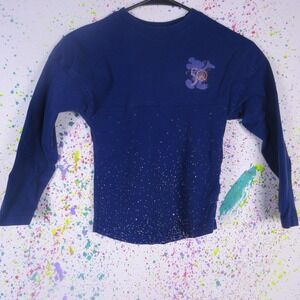 Spirit Jersey Sweatshirt‎ Kids 4 Blue Disney World 50th Mickey Glitter Pullover